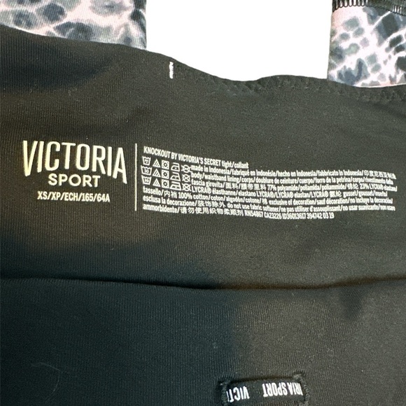 Victoria Sport Pink and Black Tie-Dye Leggings - Picture 2 of 4